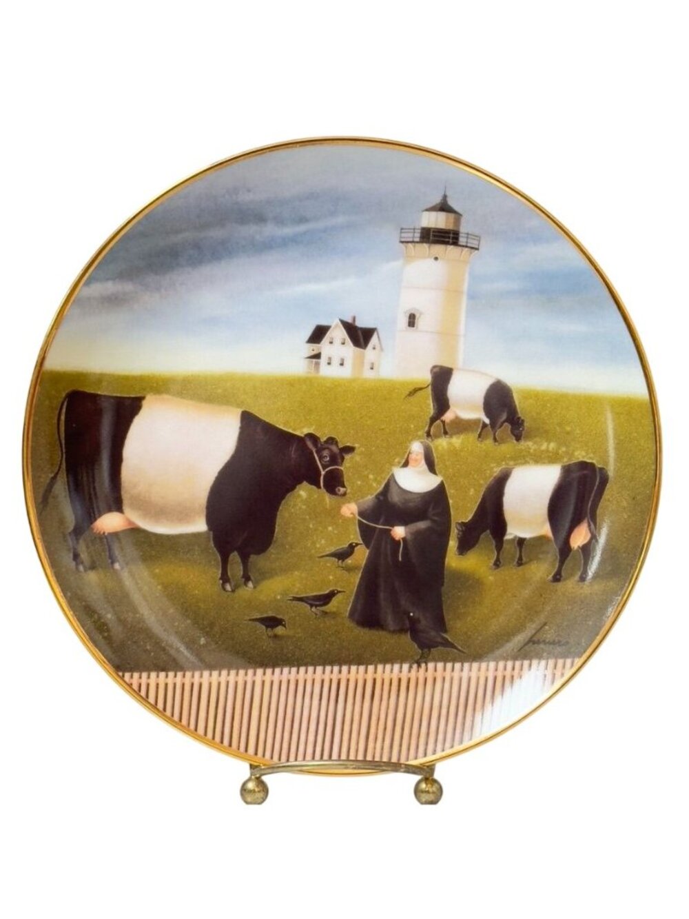 Guiding Light by Lowell Herrero for FRANKLIN MINT HEIRLOOM Fine Porcelain Plate